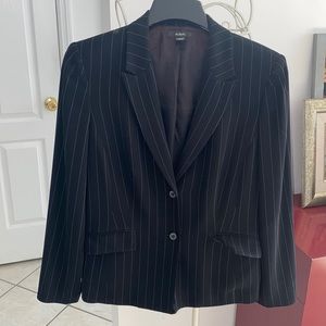 Alfani Black and White Pinstripe Blazer